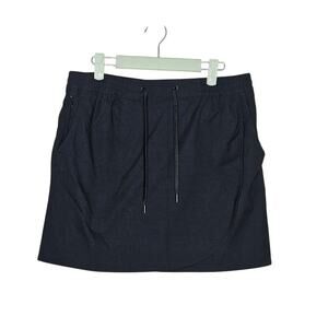 Eddie bauer black tulip hem skort women's size medium tennis golf faux wrap